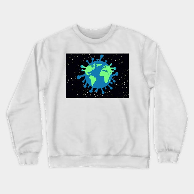 Coronavirus global Crewneck Sweatshirt by T-ME